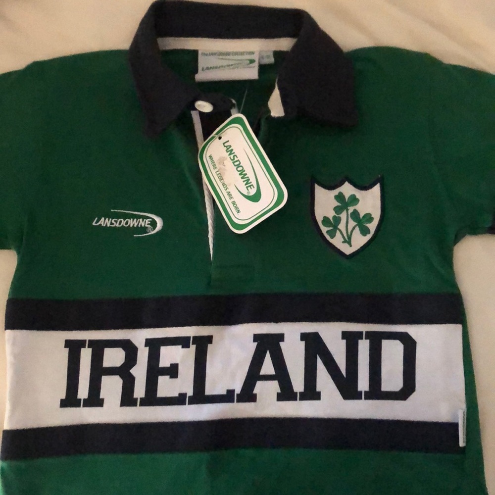 Children’s long sleeve Irish rugby shirt